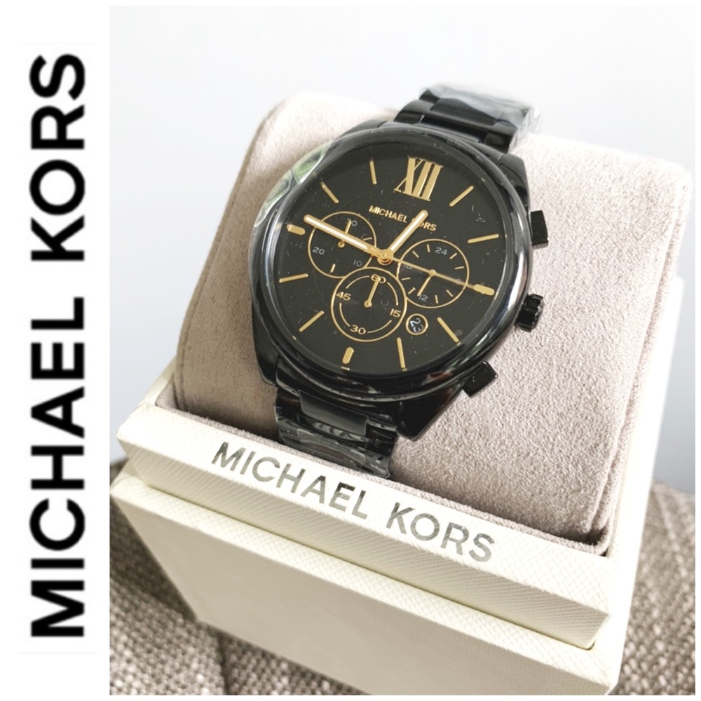 NWT authentic unisex MK chrono watch black - Picture 2 of 4